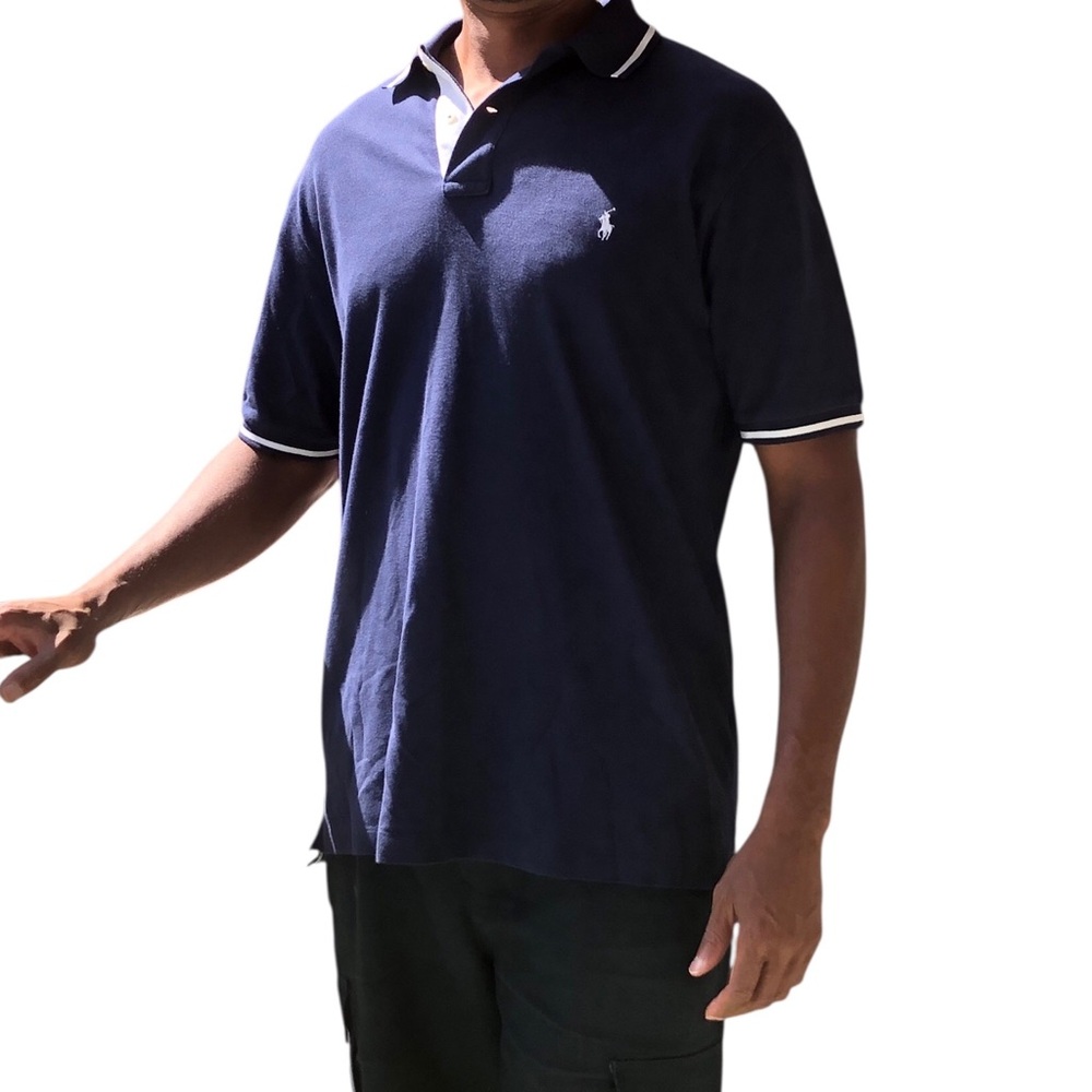 Ralph Lauren Men's Classic Navy Polo Shirt —#007